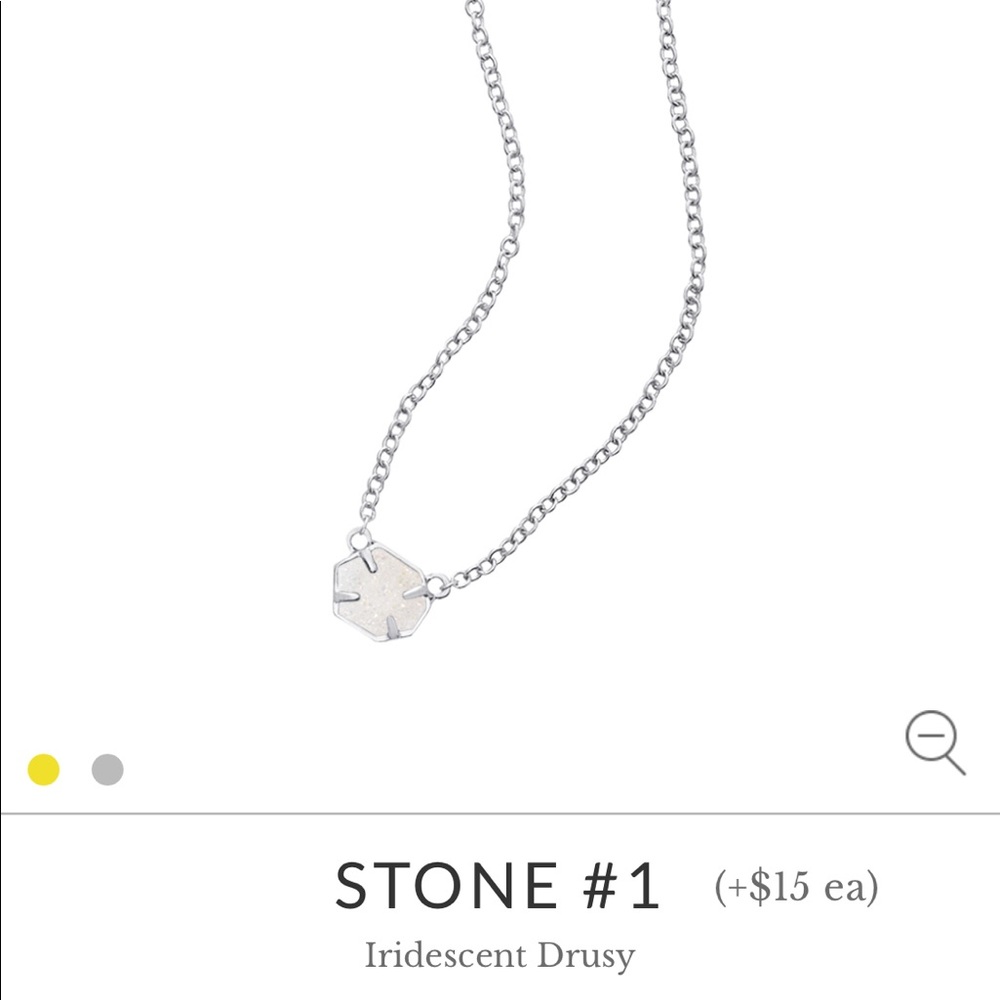 Kendra Scott Mabel Necklace in Iridescent Drusy